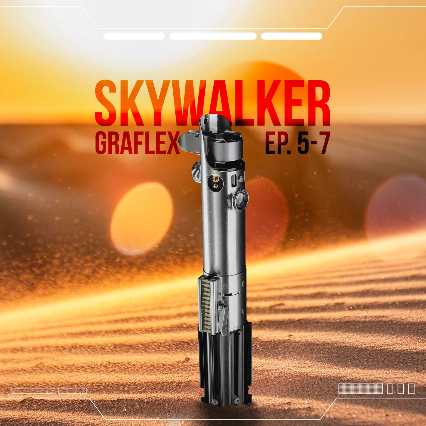 The Skywalker Graflex lightsaber from Star Wars Episode 5-7